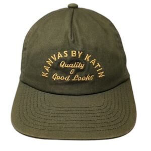 Katin Kanvas Quality & Good Looks 5 Panel Green Hat One Size Snapback Flat Brim